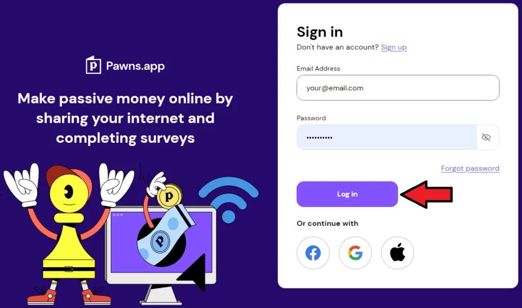 Kiếm tiền trên Pawns.app khi sử dụng PC hoặc điện thoại thông minh